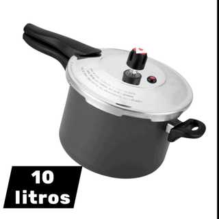 PANELA DE PRESSÃO FECHAMENTO EXTERNO 10 LITROS VÁRIAS CORES + ENVIO RÁPIDO E SEGURO