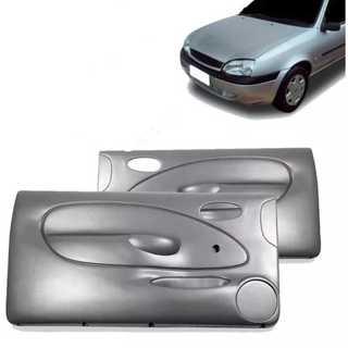 Par Forro de Porta Manual Courier / Fiesta 2 Portas ano 1996 A 2002 Cinza