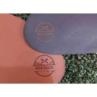 6 Sousplat + Porta Copos Personalizados - Sua logo ou iniciais