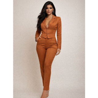 Conjunto Feminino Alfaiataria Calça e Blusa Sofhy - Lançamento