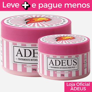 Kit 2 Cremes rosa ADEUS original intensivo para pele - 300g