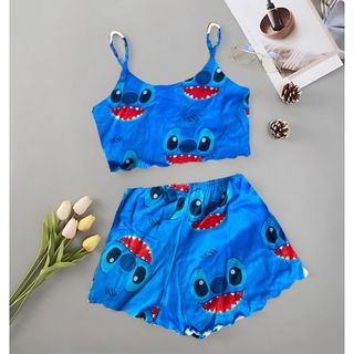 Pijama Croped doll Personagem Suede Baby Doll Short doll blogueirinha