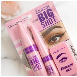 Kit Maquiagem 3 em 1 Colossal - Rimel Extremo Delineador Eyebrow Gel