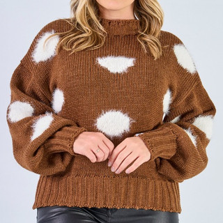 Blusa Feminina Trico  Manga Bufante Inverno Tendência 2026 - 20175
