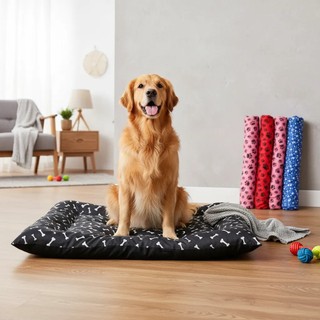 Cama Pet Colchonete Almofada Macio Para Cachorro ou Gato Pet com Zíper Confortável