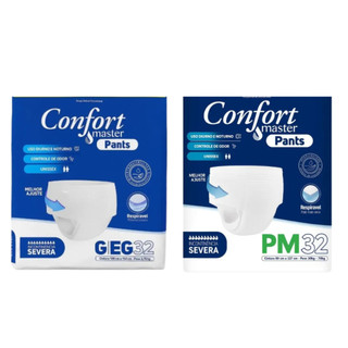 Fralda Confort Master Pants tipo calcinha cueca pacotão econômico com 32 unidades