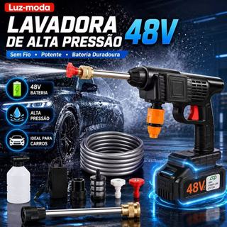 Lavadora Alta Pressão Lava Jato Portátil Recarregável Com Maleta e Acessórios Recarregável  NOVO2026