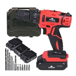 Parafusadeira de Impacto 18V Worker 2 Baterias