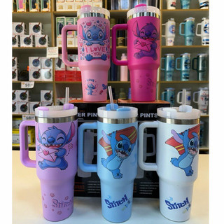 Caneca Stitch Premium 1200ML Garrafa Térmica com tampa e canudo