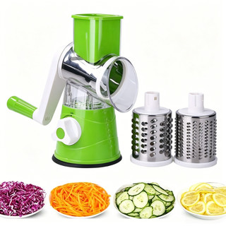 Multiprocessador Manual de Alimentos, Fatiador e Ralador de Legumes, Frutas e Queijo, Seguro e Fácil de Usar-U11