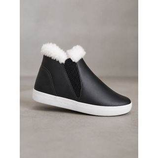 Tenis Botinha Feminino Bota Inverno Forrada Pelos Frio lã Peluciada Confortável