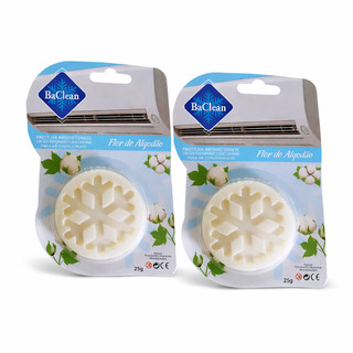 KIT 2 PASTILHAS AR CONDICIONADO FLOR DE ALGODÃO