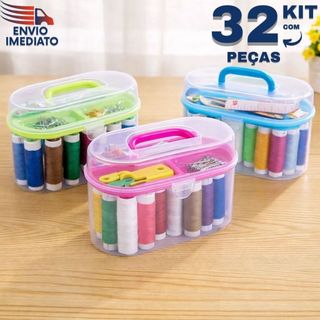 Kit Costura Básico 32 Peças para Uso Doméstico