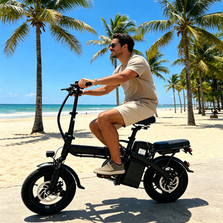 Bicicleta EléTrica DobráVel Para Adultos 9Cavalo, Pedal Tripulado, Compras Ao Ar Livre, Viagem Bicicleta Scooter EléTric
