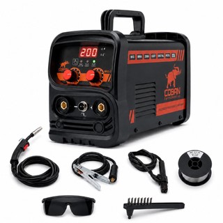 Máquina De Solda Mig 200a Bivolt Mma Eletrodo Tig Lift Smart Vermelho
