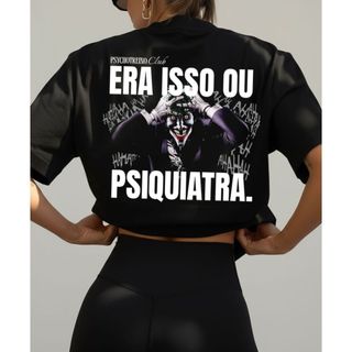 Camiseta Camisa 100% Algodão Feminina Treino Academia Musculação Fitness Gym Crossfit Psiquiatra