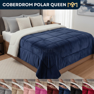 Coberdrom Polar Dupla Face Casal Queen 2,40x2,20 Sherpa Peluciado Ultra Macio Aconchegante Premium