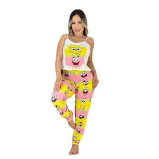Pijama Calça e camiseta Estampa Temática