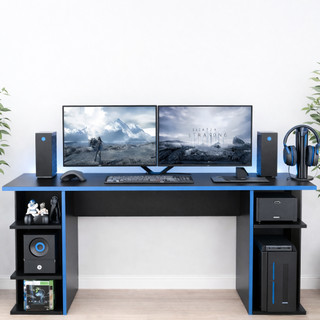 Mesa Gamer Escrivaninha Computador Notebook Jogos PC Escritótio Quarto Compacta Moderna Casa Cores