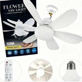 Lâmpada Ventilador Teto 80w 120w Led E27 3 Cores Bivolt