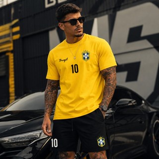 Kit Camiseta e Short Streetwear Conjunto Camisa de Algodão 26.1
