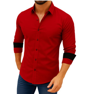 Camisa Masculina Social Manga Longa Slim Confortavel Elegante Casual Envio Rapido