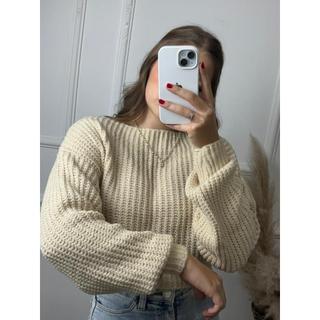 Cropped Blusa De Frio Blusas Mousse Ponto Fang Lançamentos Inverno Tricot Tricô Gola Canoa Manga Longa