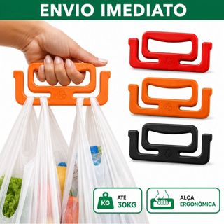 Carregador De Sacolas Mercado Pegador Ergonômico Compras Supermercado Até 30kg