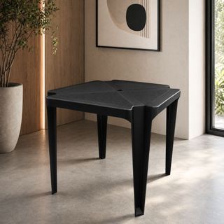 Mesa de Plástico  Resistente para Jardim Varanda e Área Externa