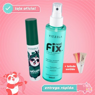 Kit Máscara Para Cílios Olive Green + Real Fix 150ml + BRINDE Original Vegano Vizzela