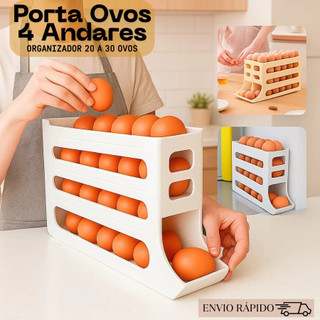 Distribuidor automático de ovos rolando bandeja de ovos, rolo de ovos geladeira que economiza espaço