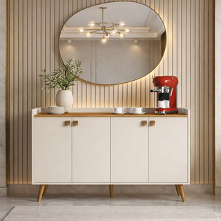 Aparador Buffet Sala Armário Rack Hall de Entrada 2,3,4 Portas Lara - Diversas Cores