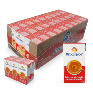 Leite Condensado Semidesnatado Piracanjuba 395g Embalagem com 27 Unidades - 6% de gordura