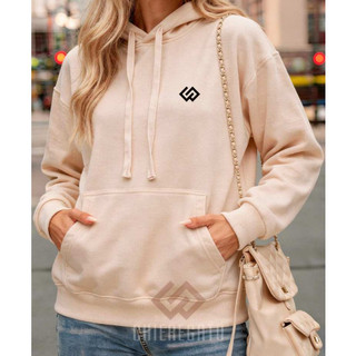 Moletom Masculino Casaco Feminino Com Capuz Bolso Canguru Flanelado Original Inverno Blusa de Frio