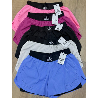 Short Fitness Feminino Duplo Premium Corrida Crossfit Academia A.L.O