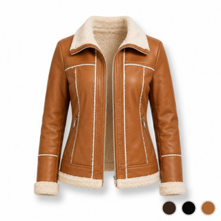 Jaqueta Feminina Camurça Peluciada Premium Inverno