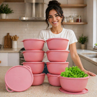 KIT POTES COZINHA 10 POTE REDONDOS BOLL 500ML