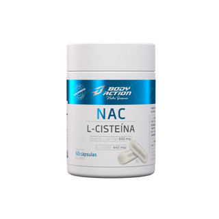Nac Acetilcisteína 600mg L-Cisteína 445mg 60 Caps Bodyaction