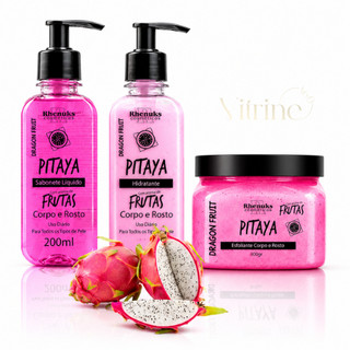 Kit Sabonete + Hidratante + Esfoliante Rhenuks 200ml Corpo e Rosto 10 fragrâncias