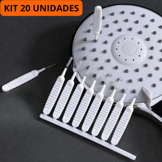 Kit Escovinhas Desentope Chuveiro Mini Limpador de Celular Escova Multifuncional Fogão Utilidades