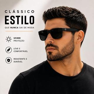 Óculos de Sol Estilo Justin Quadradinho Acetato UNISSEX Diversas Cores