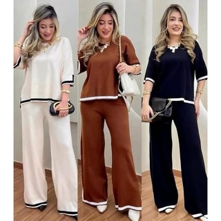 Conjunto em Tricô modal do clássico ao elegante,importado,com caimento impecável e acabamento de alto padrão 13