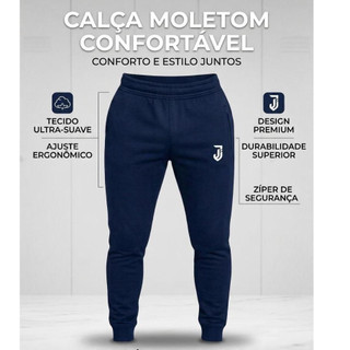 Calça Moletom Para o Frio Inverno Estilosa Confortável Masculina Feminina