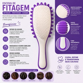 Escova Finalizadora e Modeladora, Fitagem para Definição de Cachos