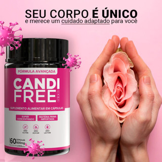 Candi Free Suplemento Intimo Feminino e Flora Vaginal | Natural Original - 60 Capsulas