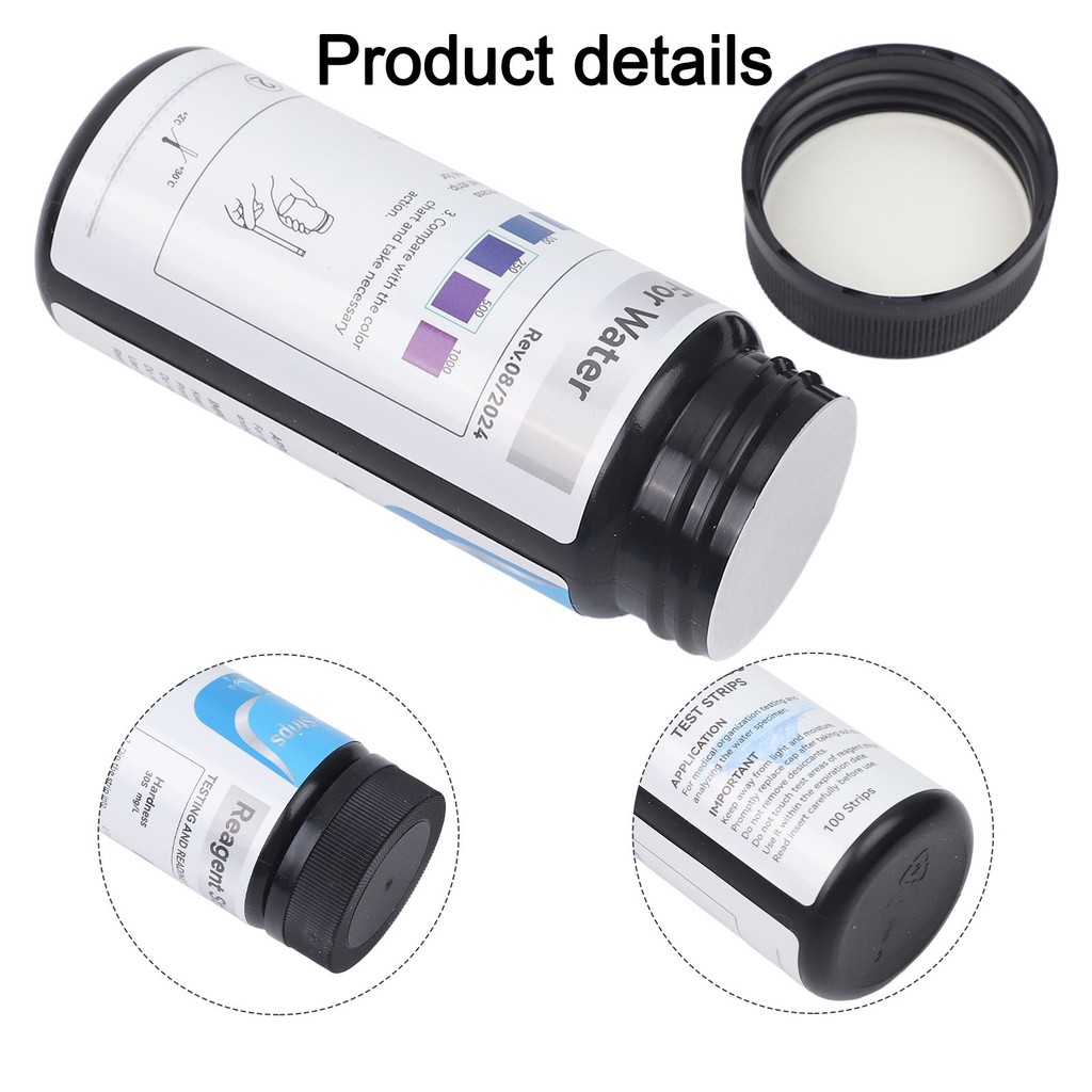 HOT 100PCS Water Total Hardness Test Strips Quick and Easy Test Kit 0-425 PPM