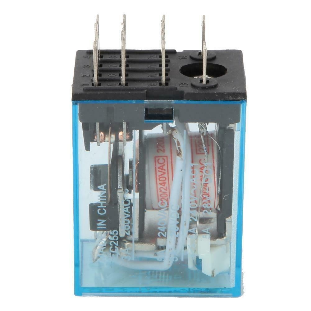 HOT Ready Stock รีเลย์ MY4N-J MY4N MY4 220V 14 pin 220VAC COIL 1pc 4NO + 4NC 5A