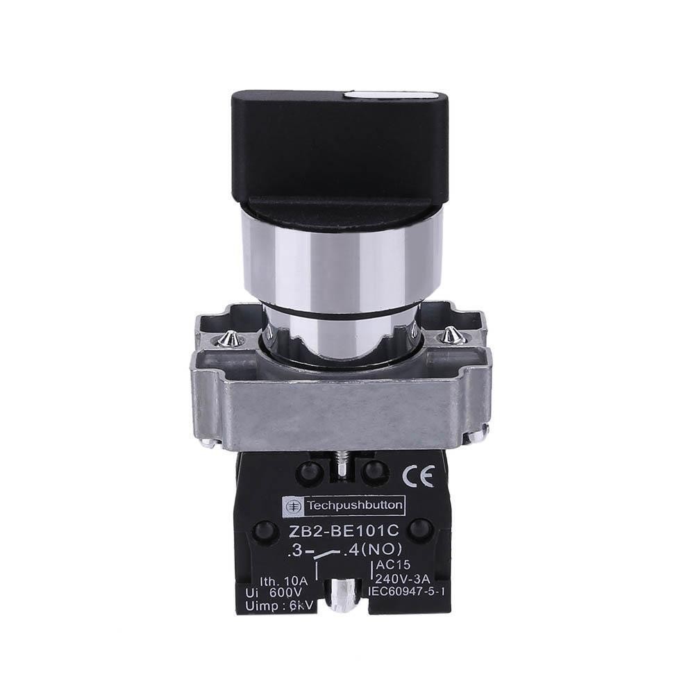 HOT Ready Stock 10A 3 ตําแหน่ง 2NO บํารุงรักษาสลับเลือกสวิตช์ XB2-BD33C