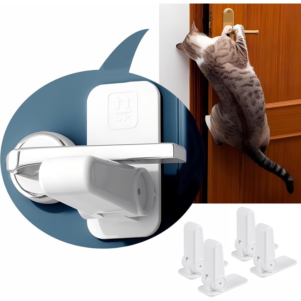 BEYBLADE Door Lock, 4 Piece Upgraded, Easy to Open and Close, Door Lock, For Kids, 180° Rotation, Do