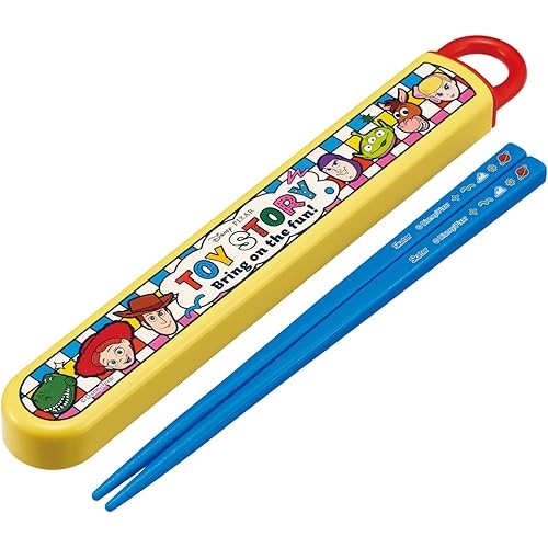 Skater Children s Chopsticks Chopstick Box Set 16.5cm Antibacterial finish for lunch Slide type easy
